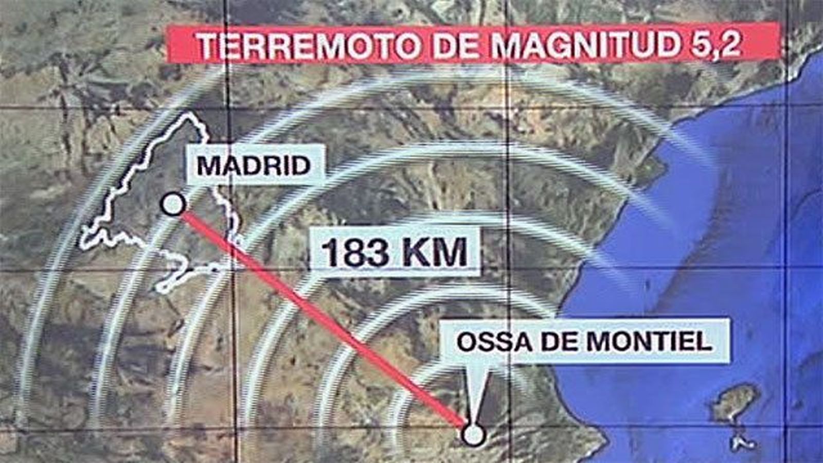 Un  temblor de tierra de 5.2 grados en Albacete afecta a la zona centro
