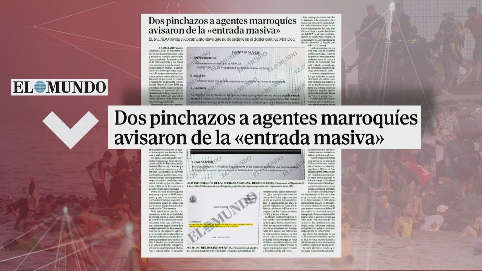 El documento clave que no se incluye en el dosier desclasificado por Moncloa sobre el asalto a Ceuta