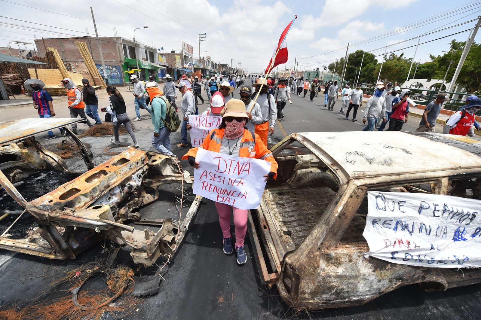 Simpatizantes de Pedro Castillo se manifiestan en Arequipa