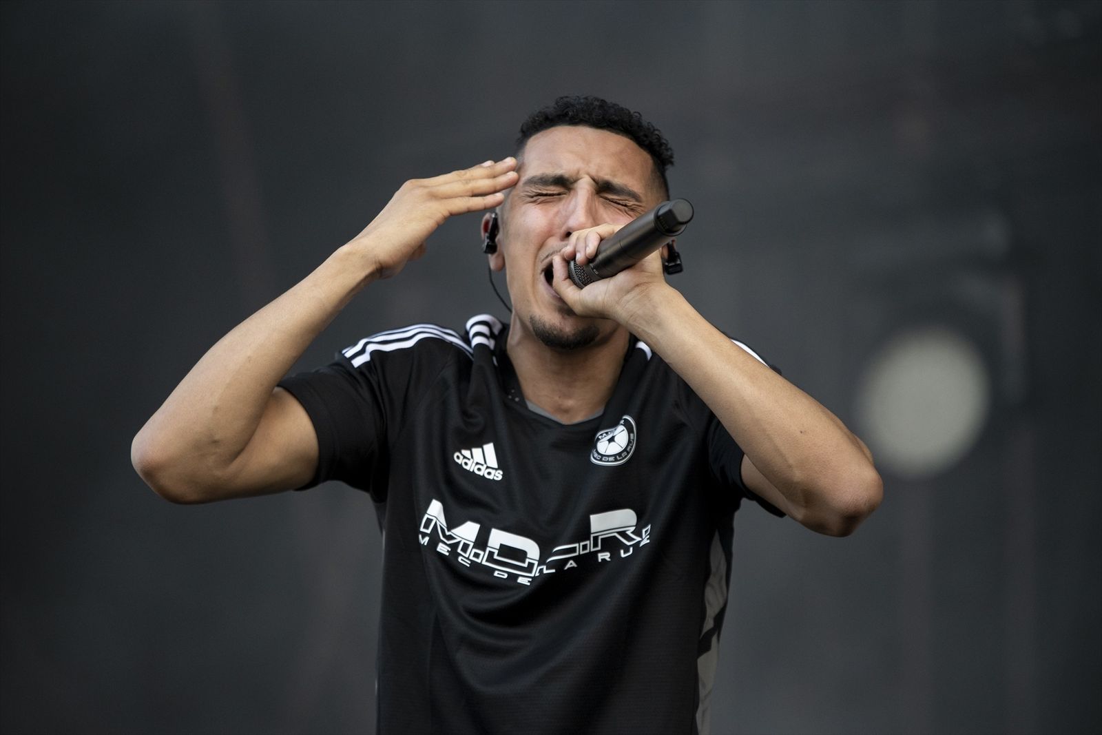 El rapero Morad en una de sus actuaciones