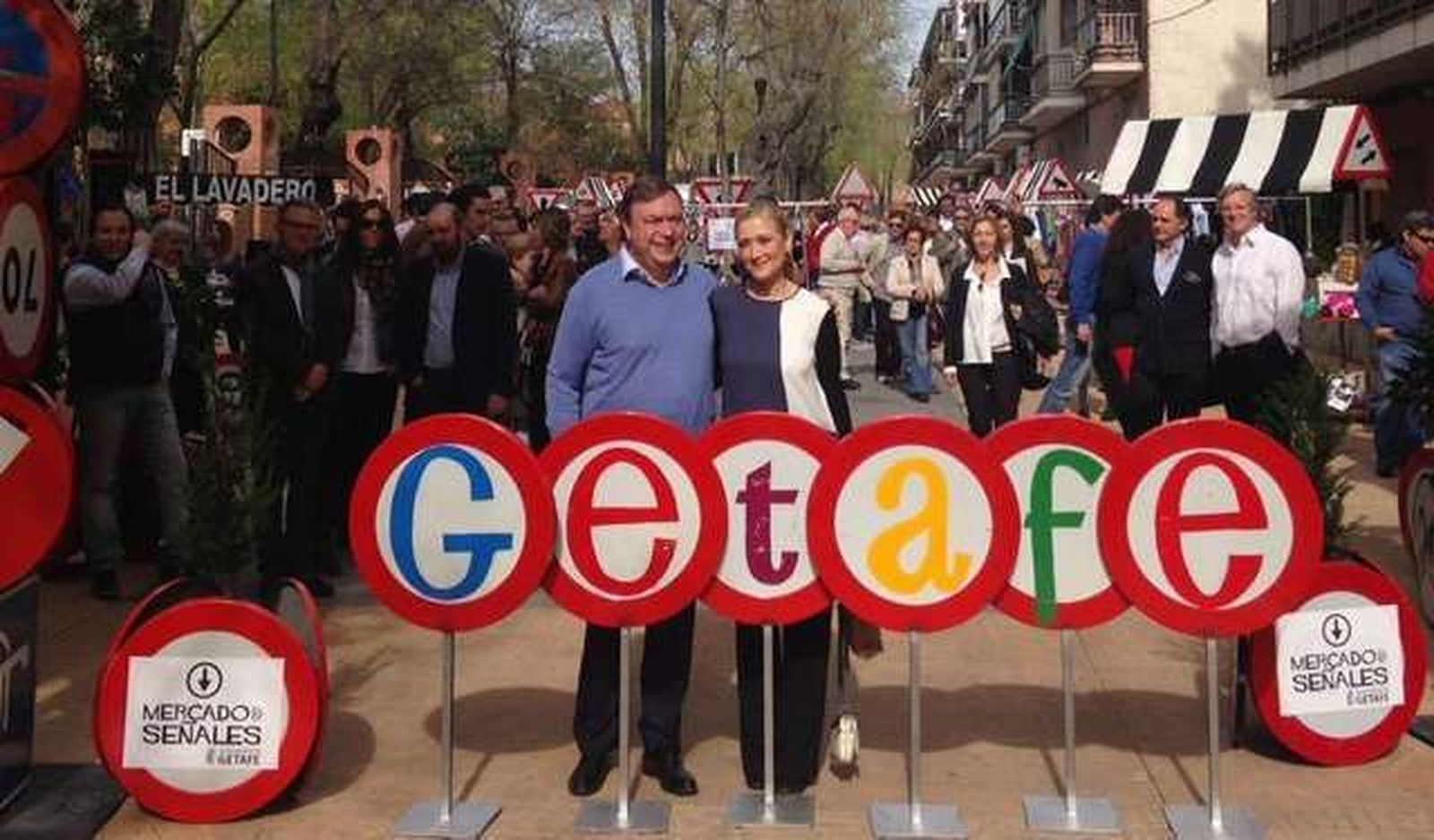 Cifuentes y Soler inauguran el Mercado de Señales de Getafe