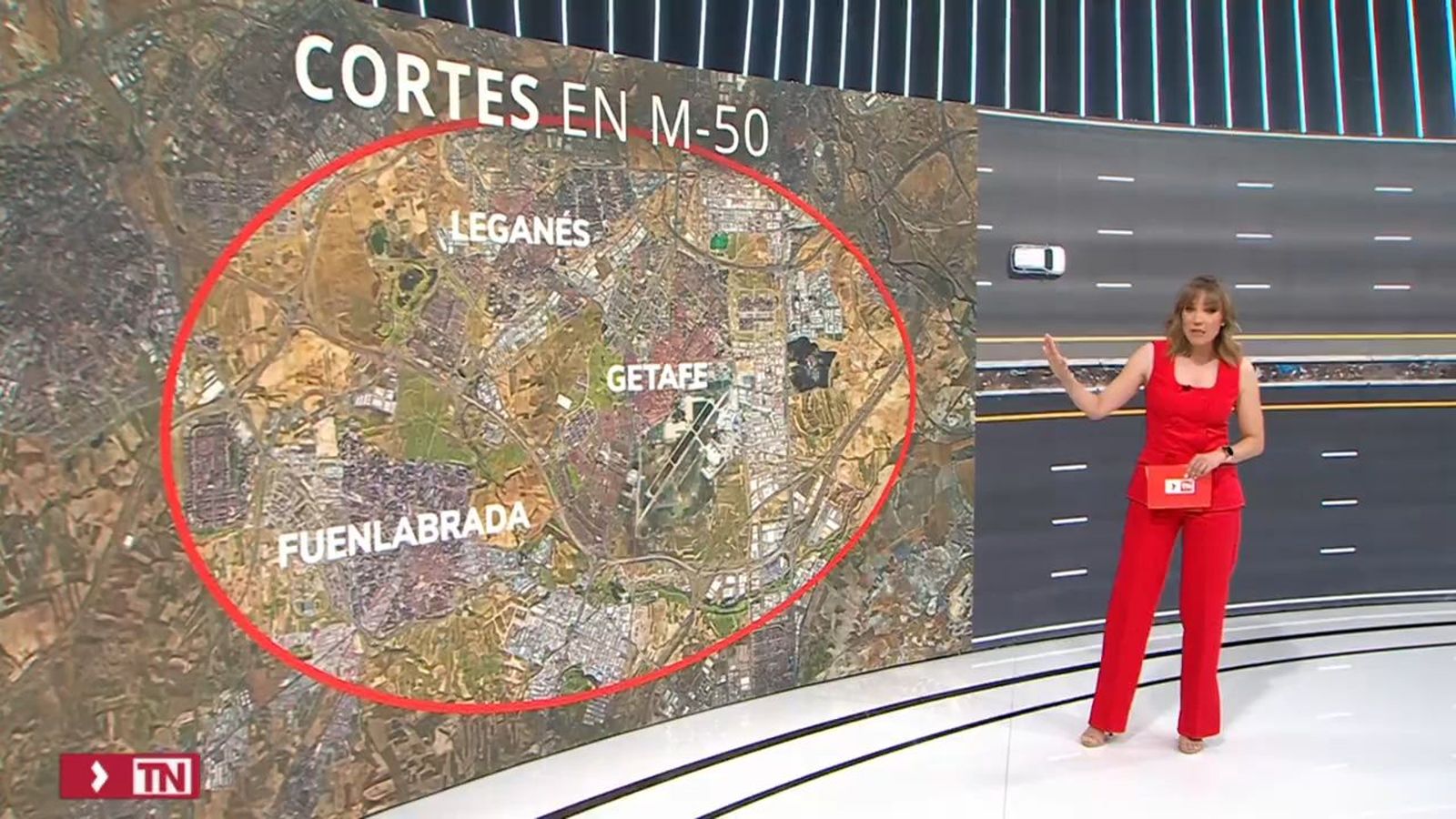 Cortes en la M-50