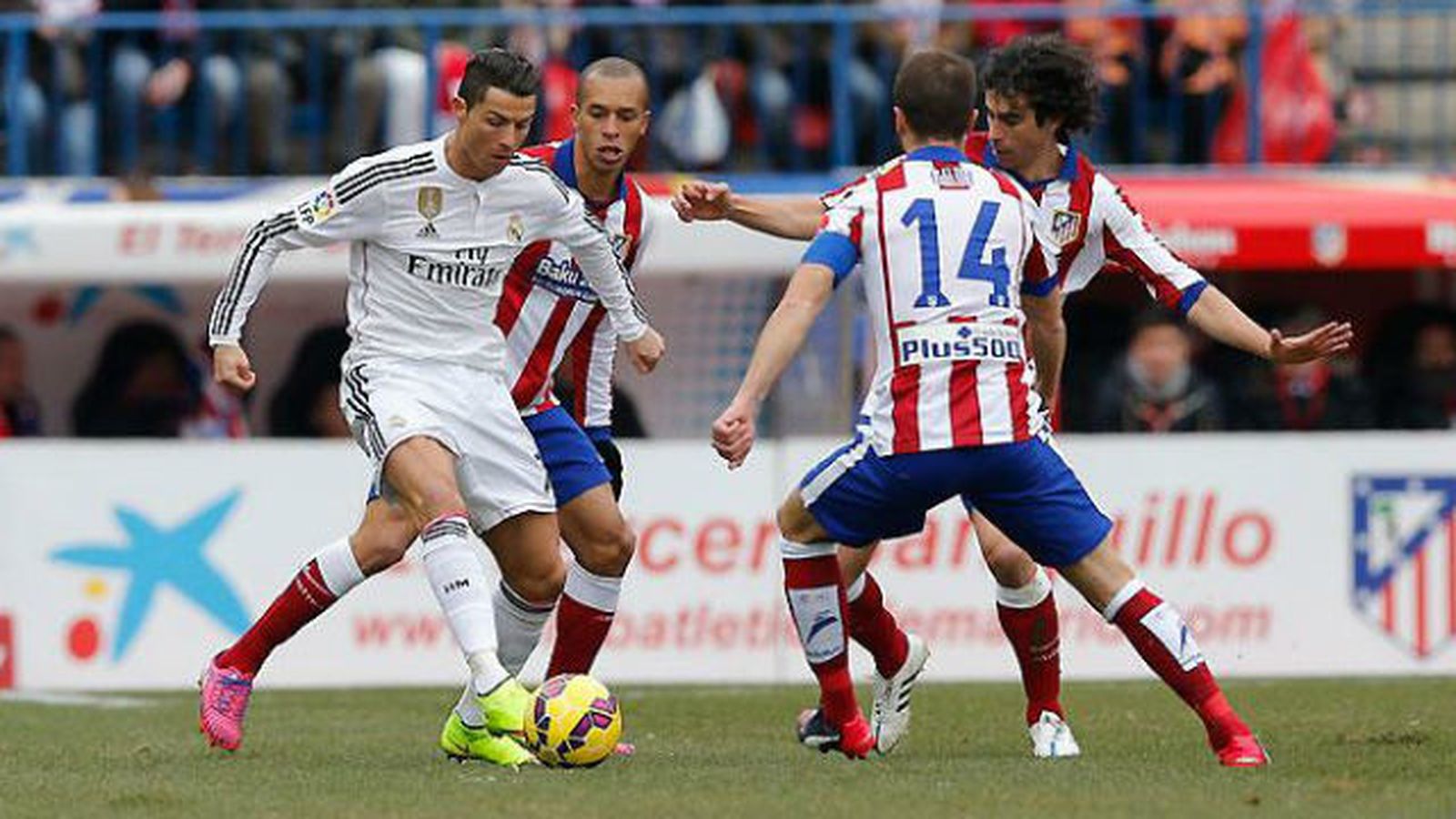 Cristiano Ronaldo ante el At. Madrid