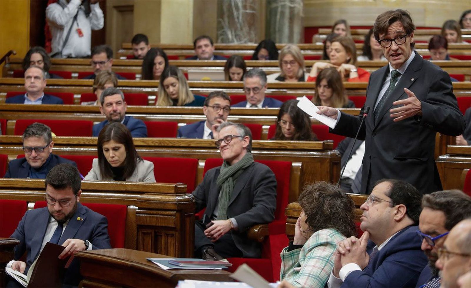 Salvador Illa reconoce, tras la petición de ERC, que no habrá referéndum "pero sí consulta a los catalanes"