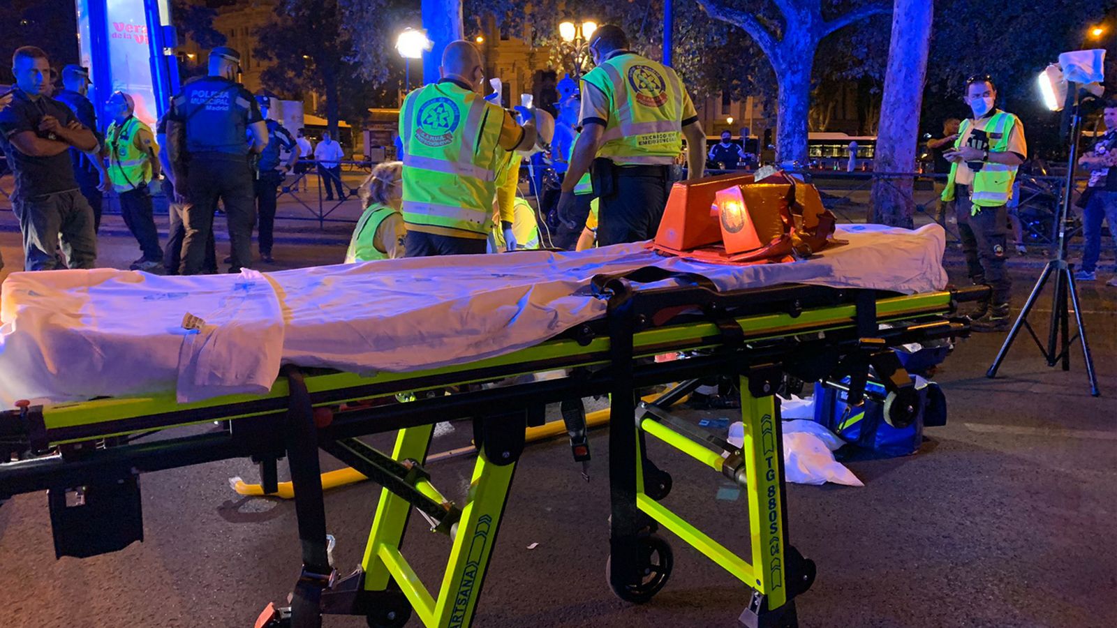 Lugar del atropello en Cibeles este sábado