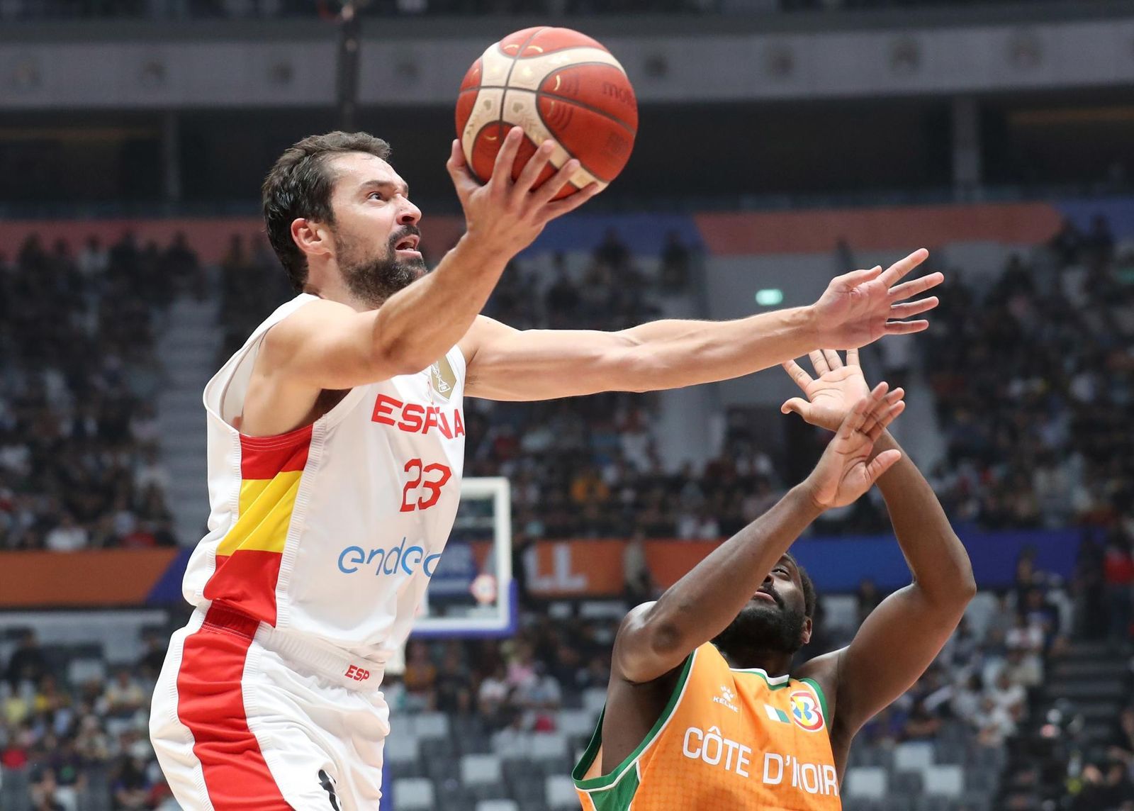 94-64. España inicia con victoria ante Costa de Marfil la defensa de la corona mundial