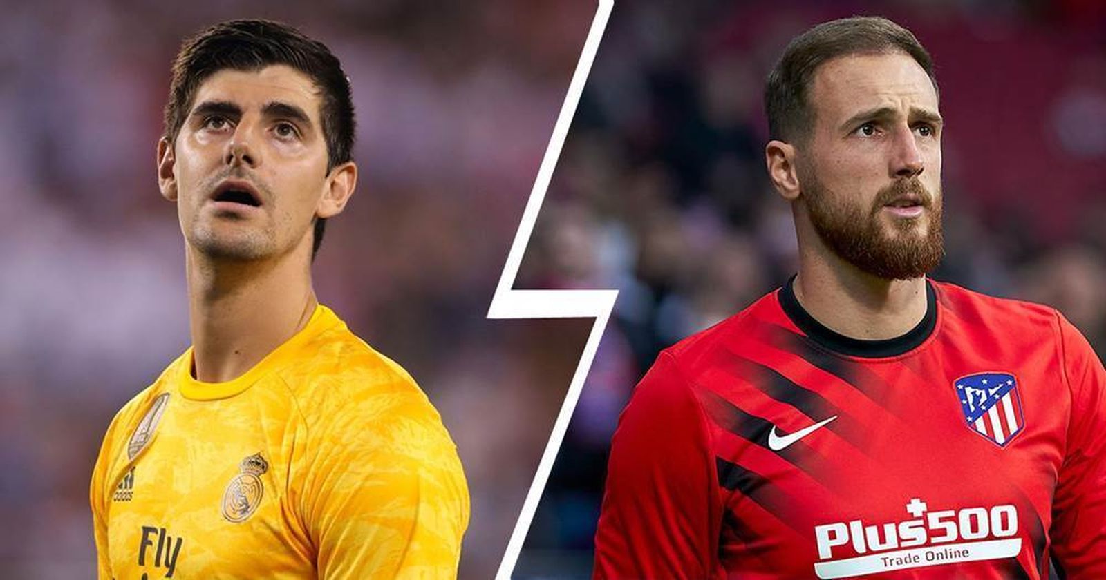 Thibaut Courtois y Jan Oblak