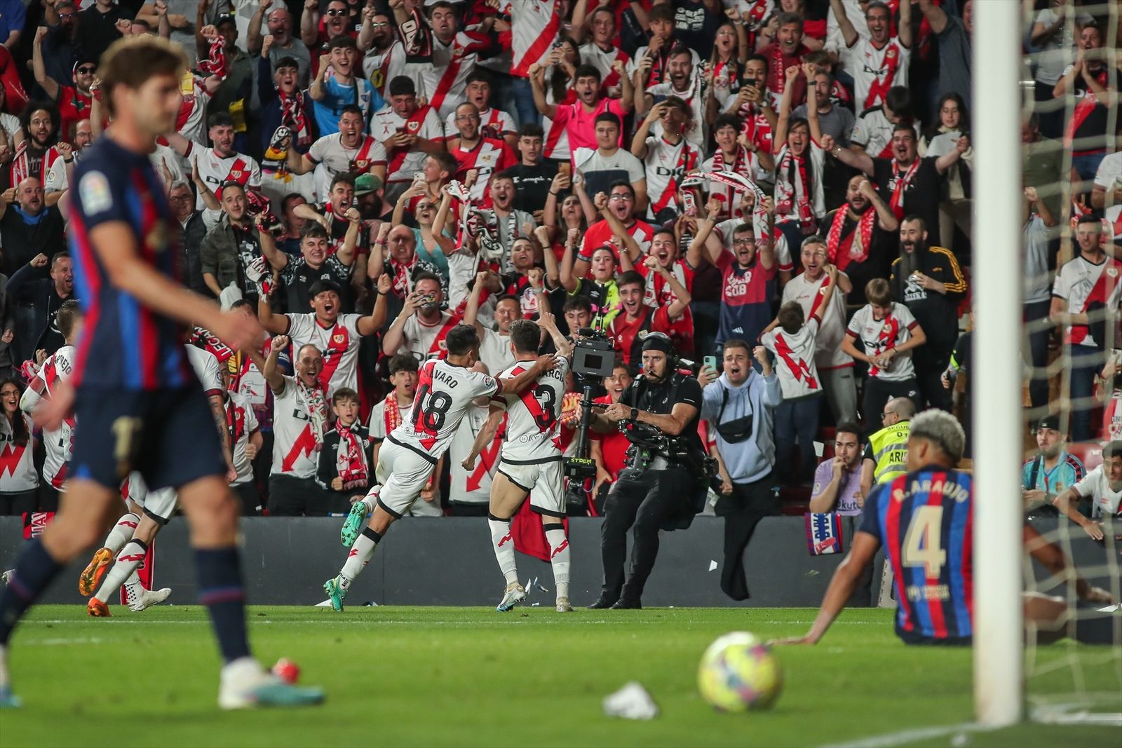 Rayo Vallecano celebrando un gol