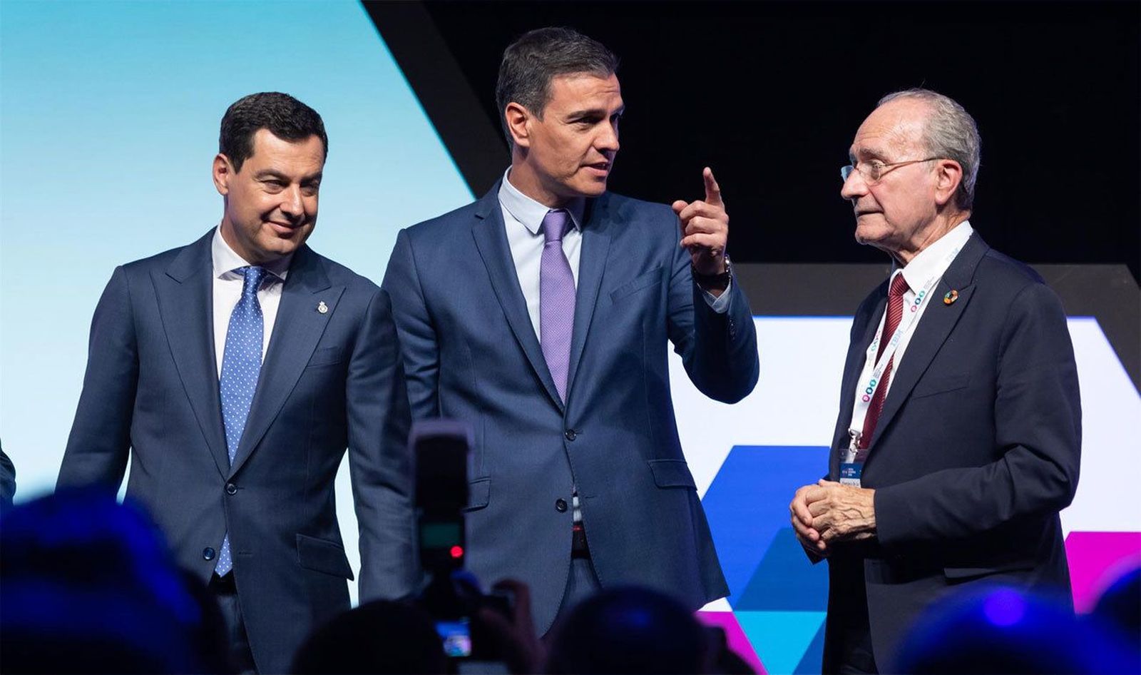 Pedro Sánchez y Juanma Moreno coinciden en la inauguración en Málaga del DES-Digital Enterprise Show