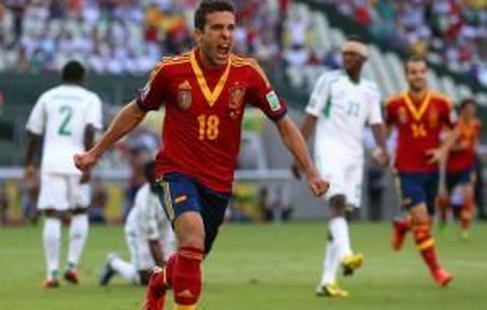 España derrota a Nigeria