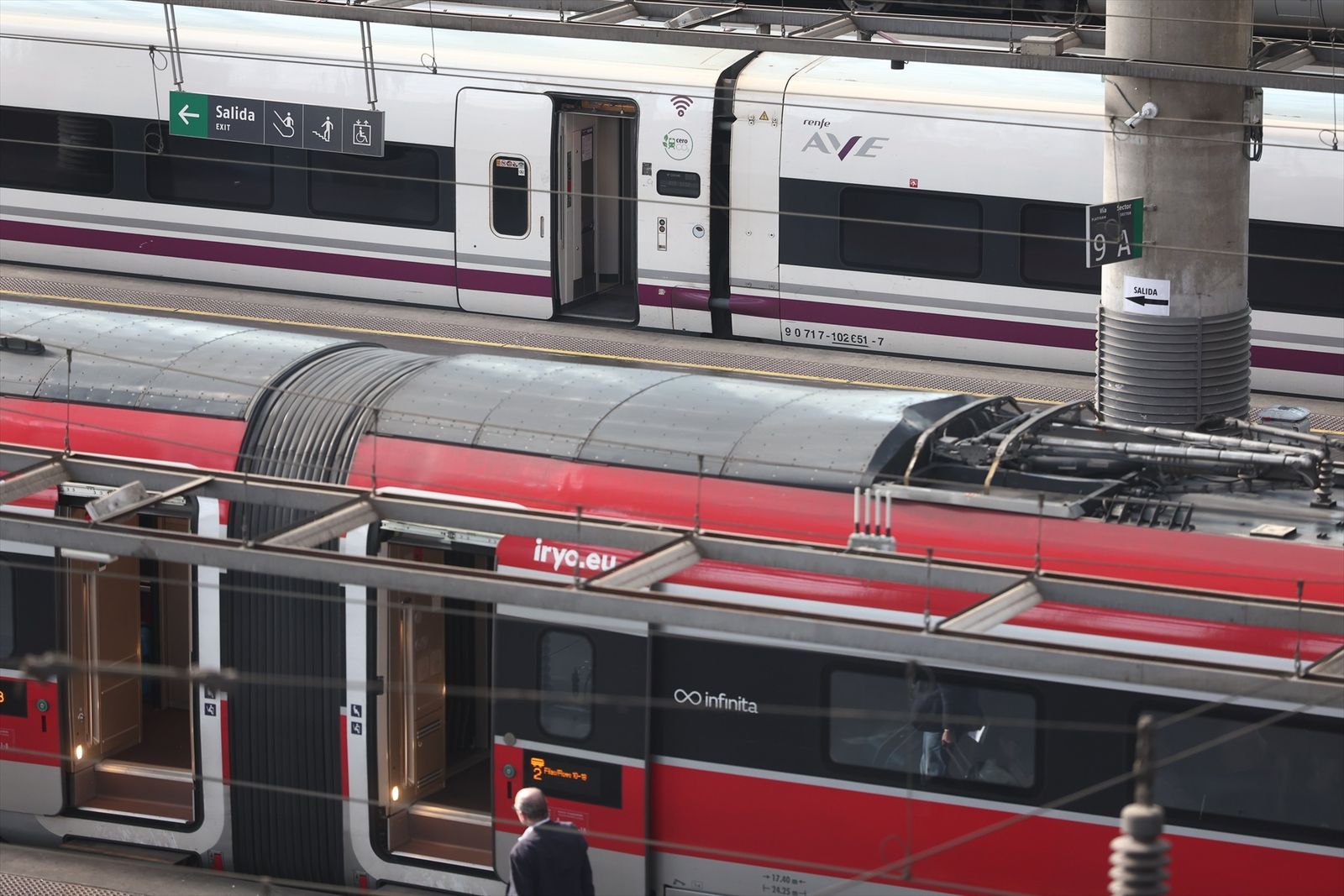 Un tren en la Estación Madrid Puerta de Atocha