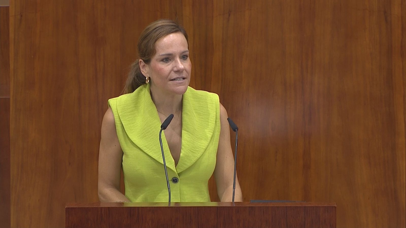 Isabel Pérez Moñino, portavoz de Vox en la Asamblea de Madrid
