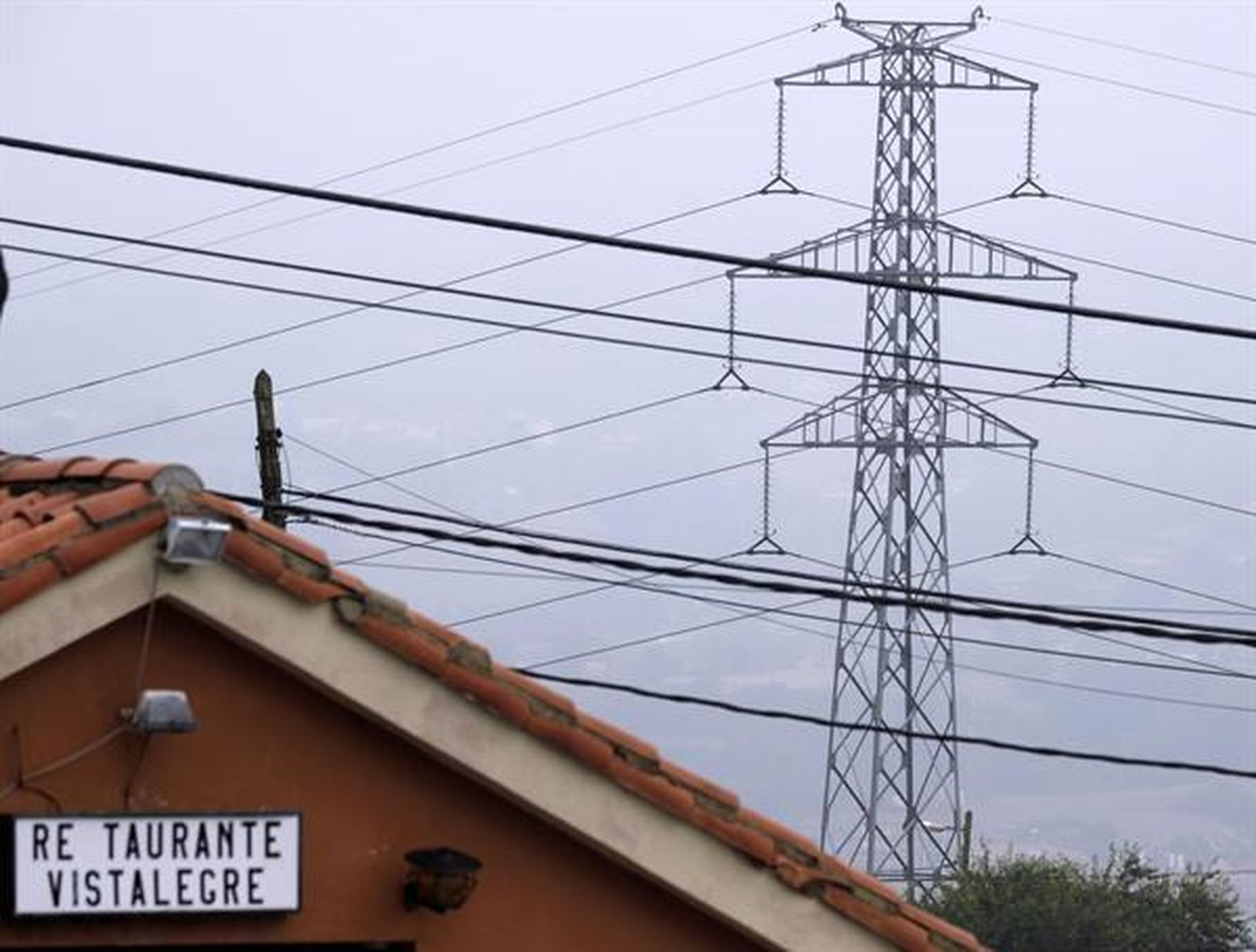 Una torreta de elecricidad