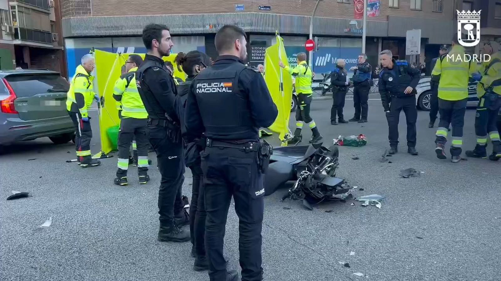 Muere un motorista en Francisco Silvela