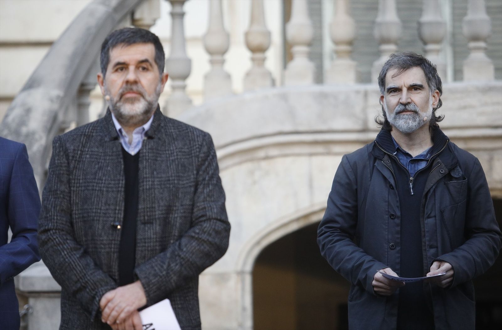 El expresidente de la ANC y exdiputado de JxCat, Jordi Sànchez y el presidente de Òmnium Cultural, Jordi Cuixart