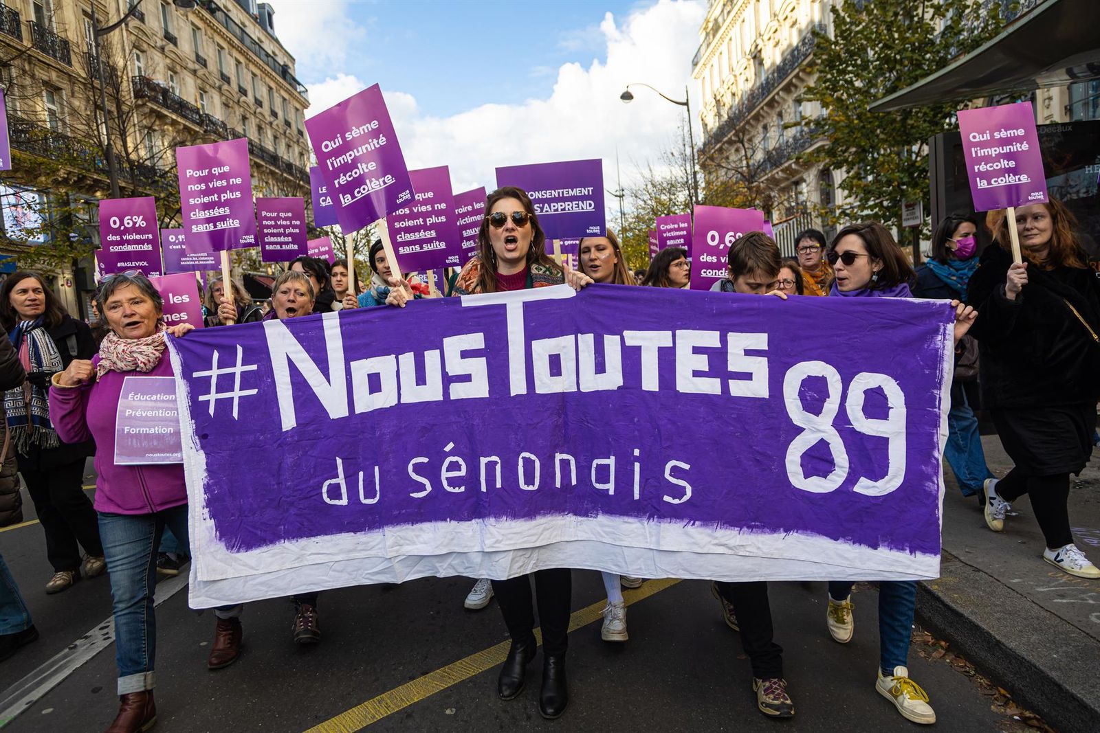 Protesta en Francia por la violencia sexual