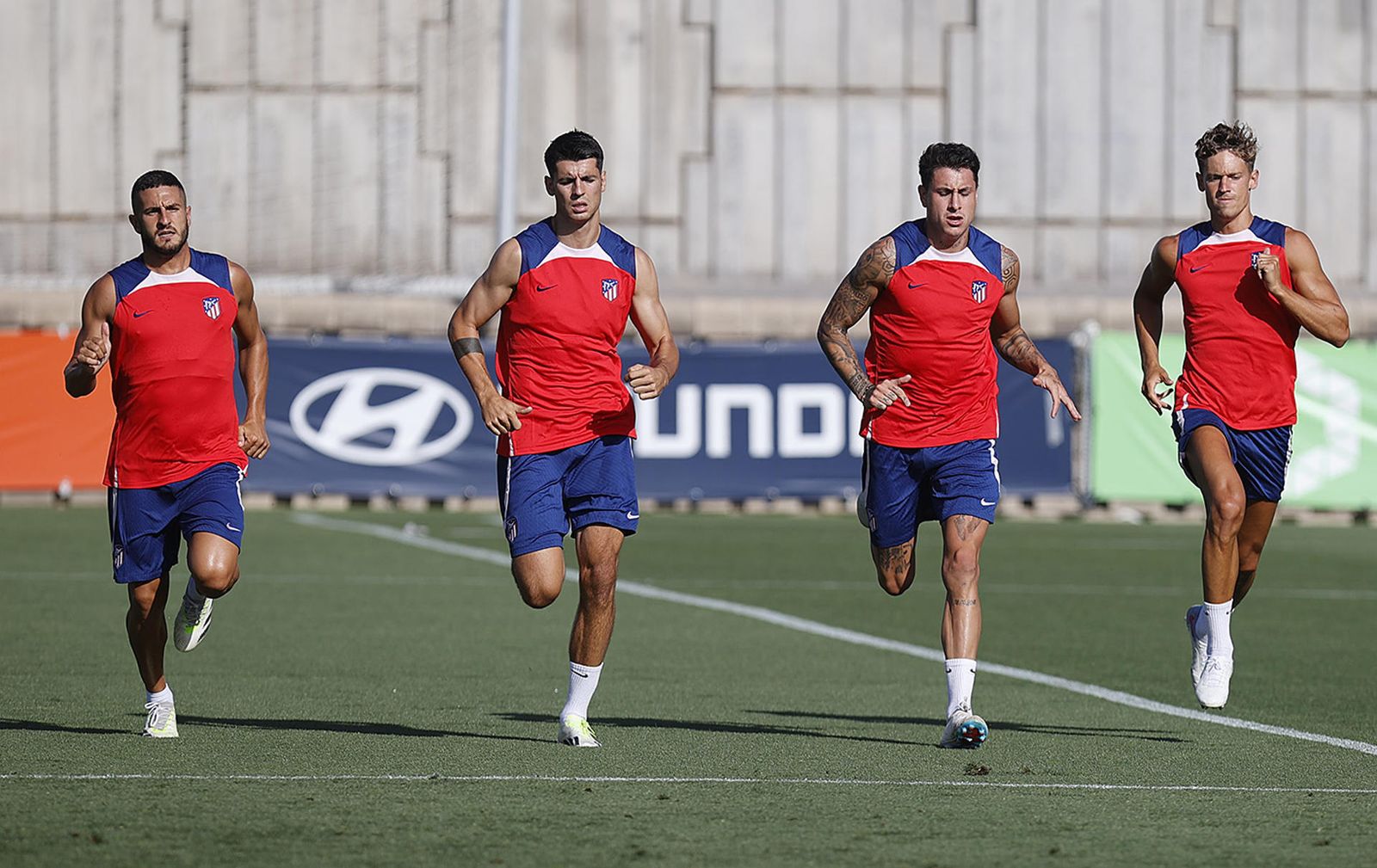 Koke, Morata, Giménez y Llorente