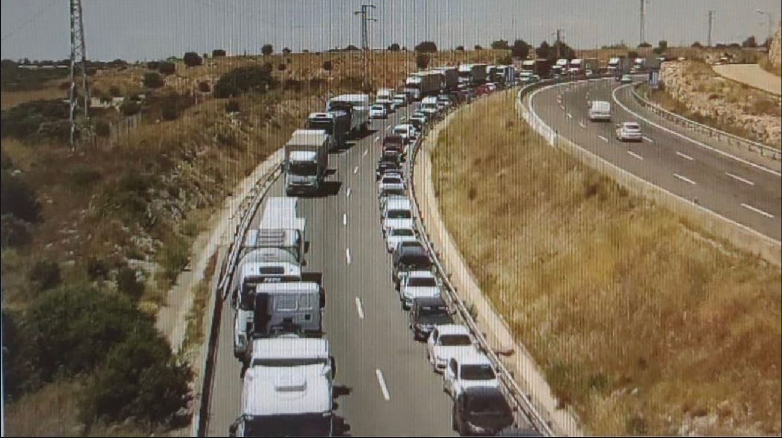 Atasco en la A-1
