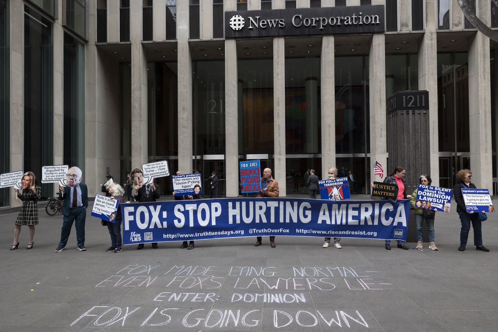 Protesta contra Fox