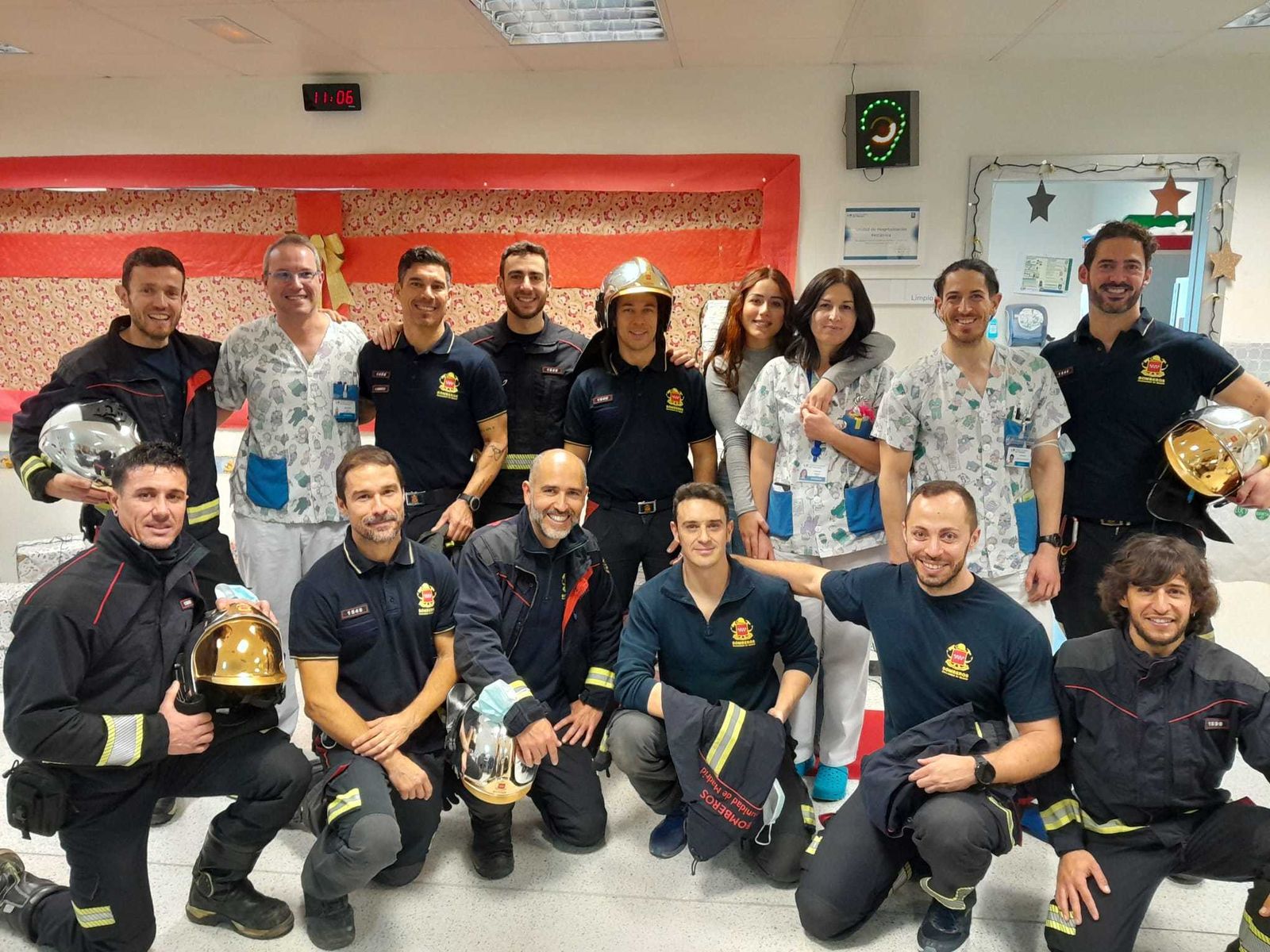 Bomberos de Coslada en el Hospital del Henares