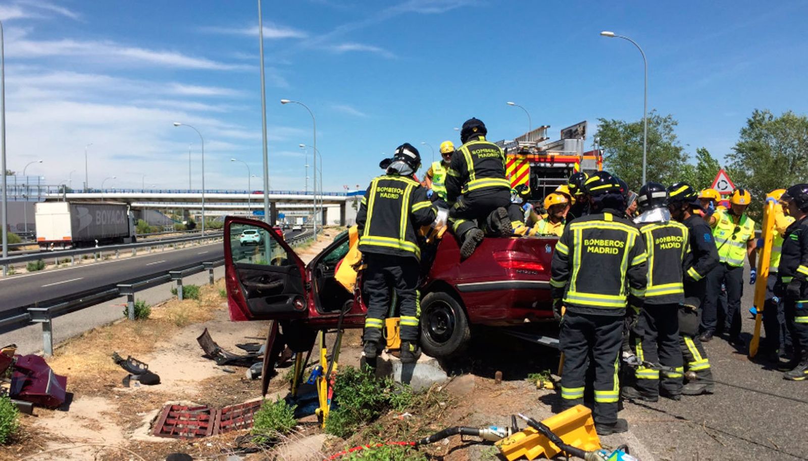 Accidente en la M-45