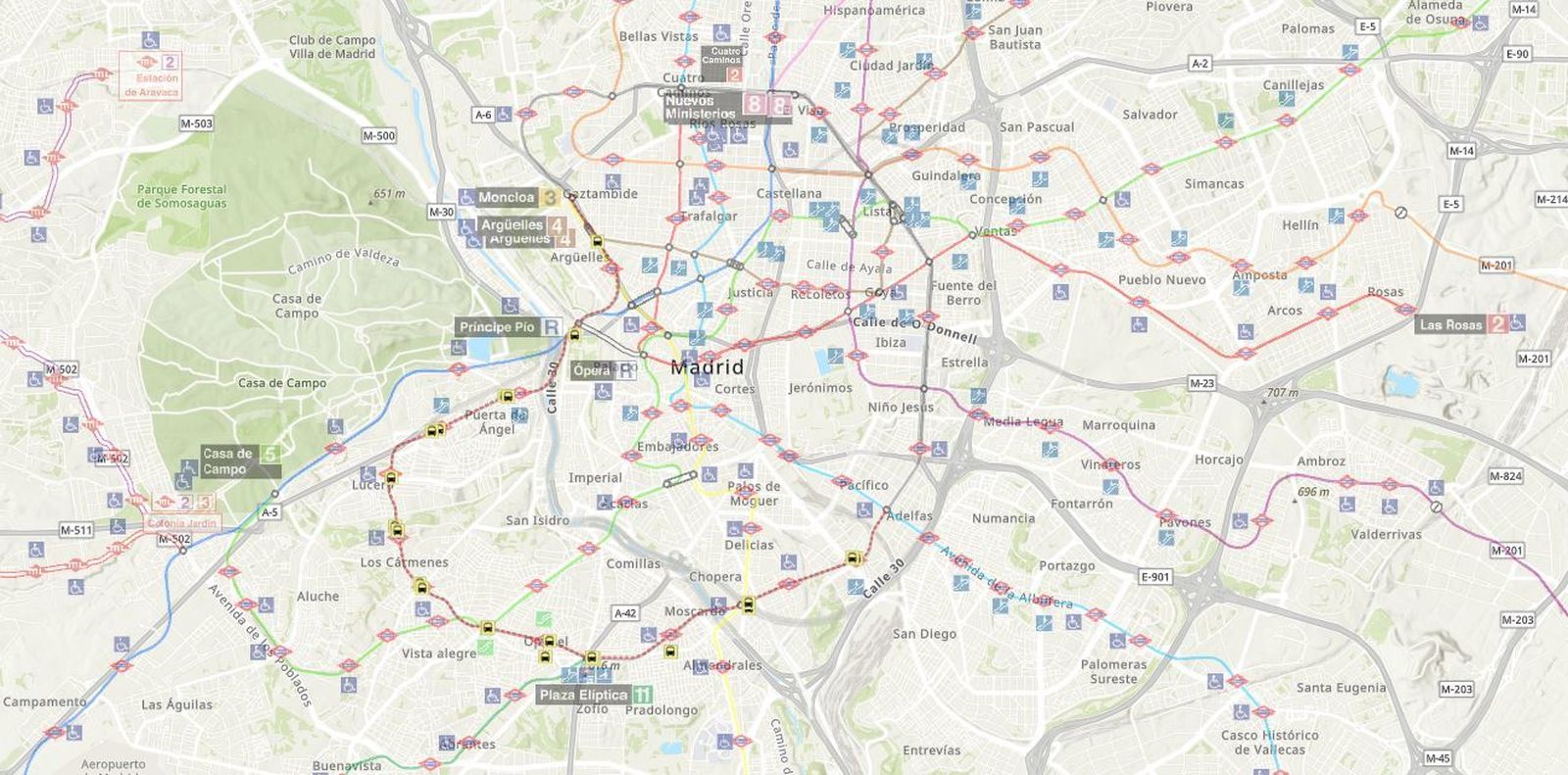 Metro de Madrid difunde su simulador de rutas
