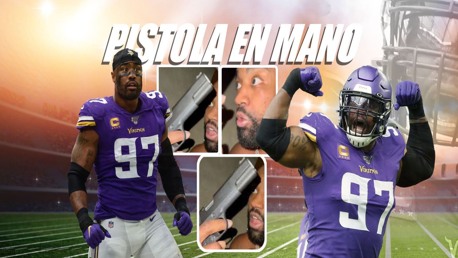 El delirio de Everson Griffen, jugador de la NFL