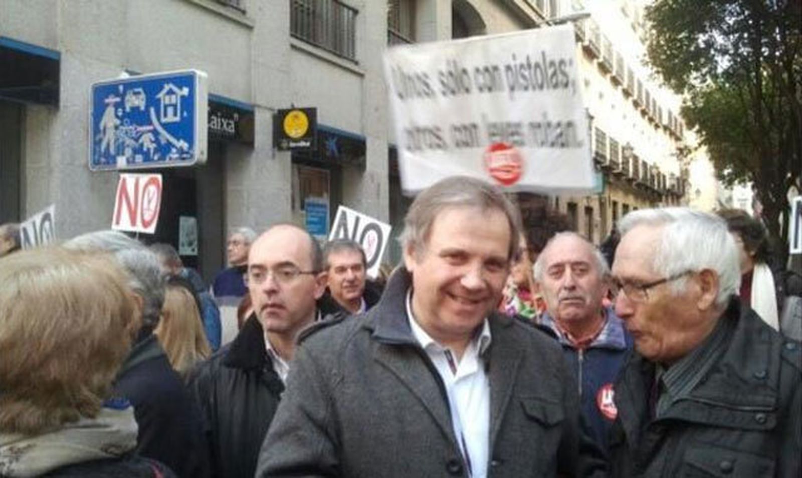 Antonio Miguel Carmona con la marea blanca