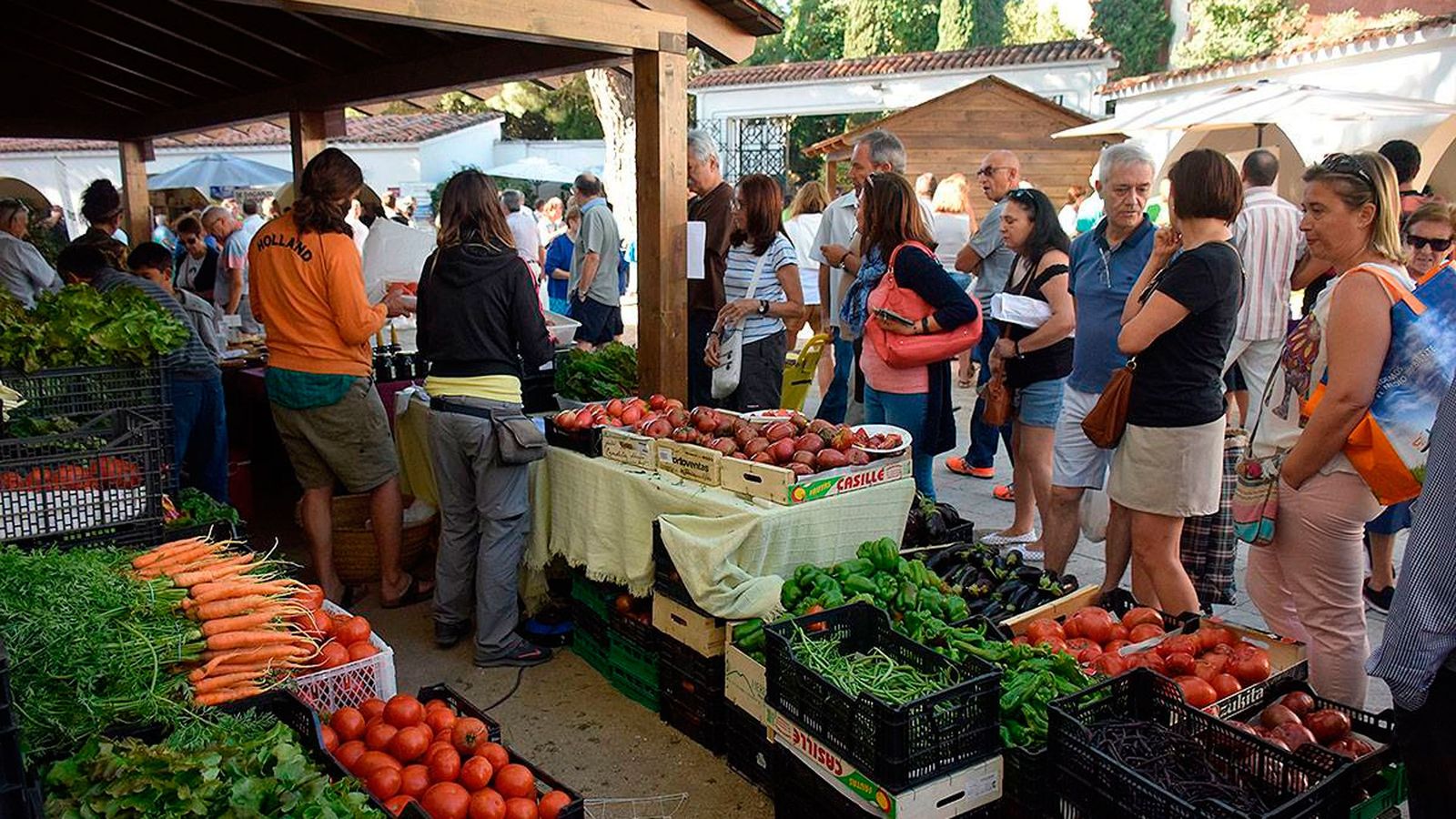Una edición del Mercado de la Cámara Agraria, que se celebra cada primer sábado de mes en la Casa de Campo