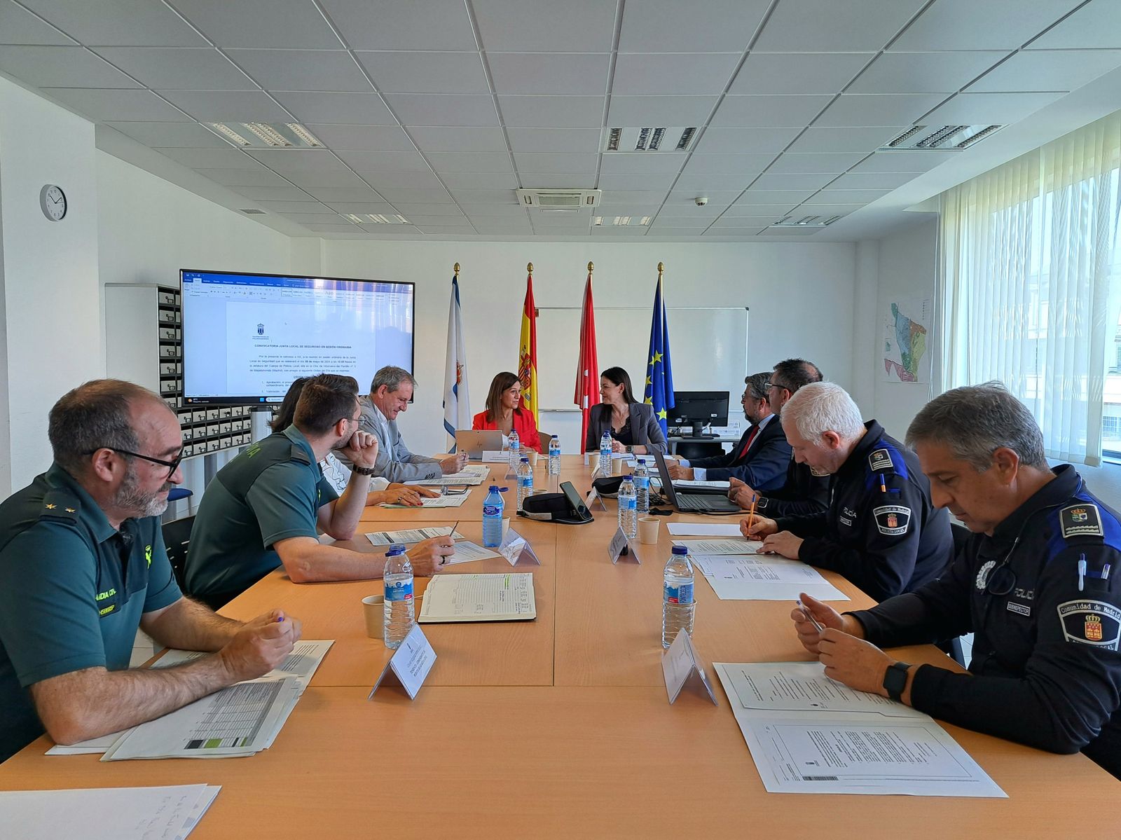 Junta Local de Seguridad en el Ayuntamiento de Majadahonda