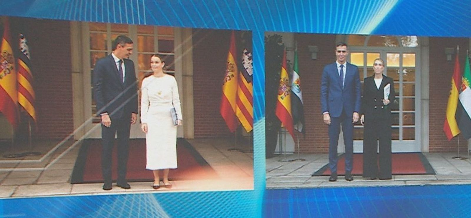 Sánchez recibe a las presidentas de Baleares y Extremadura