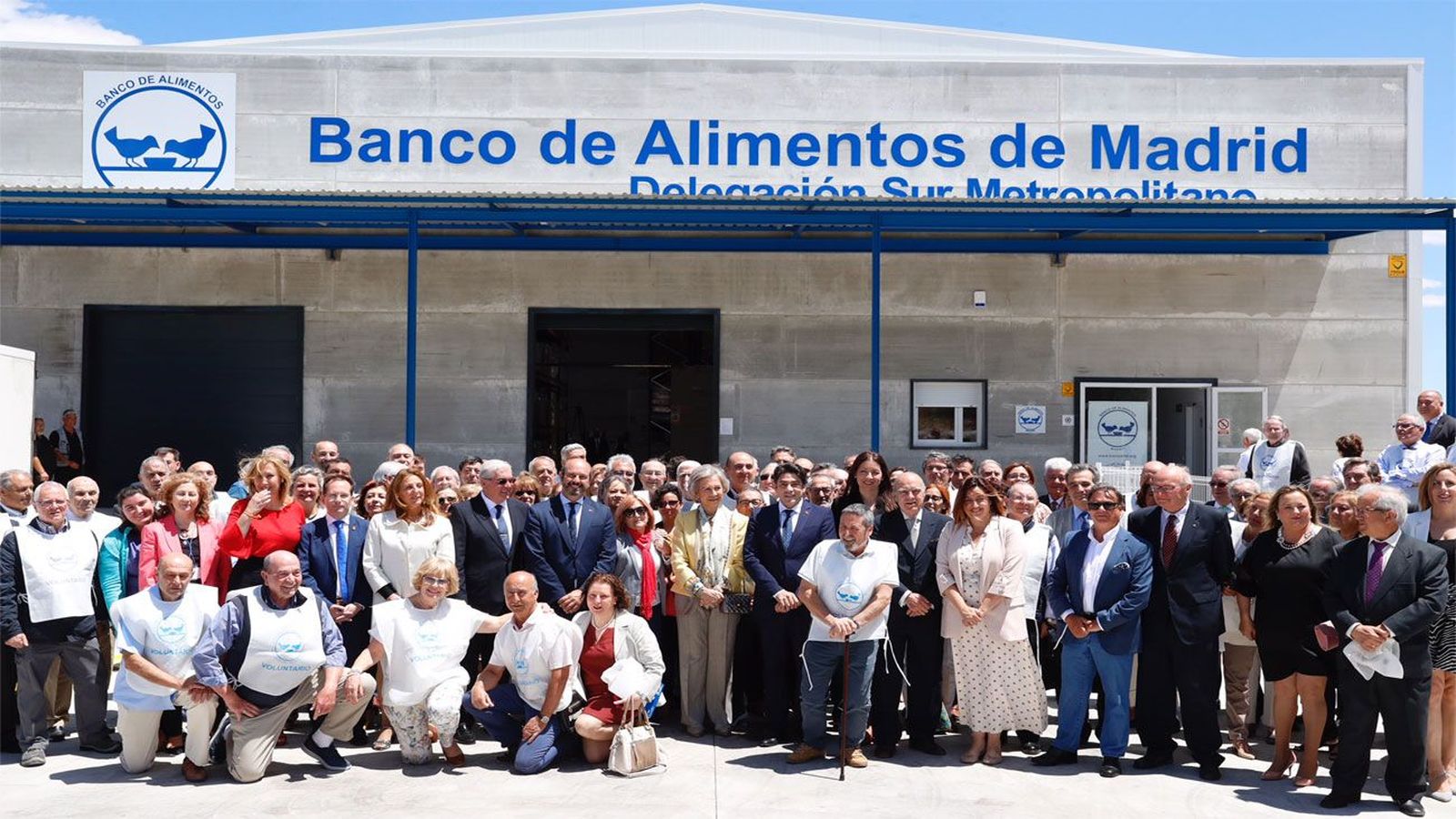 La Reina Sofía inaugura la nueva sede del Banco de Alimentos de Alcorcón
