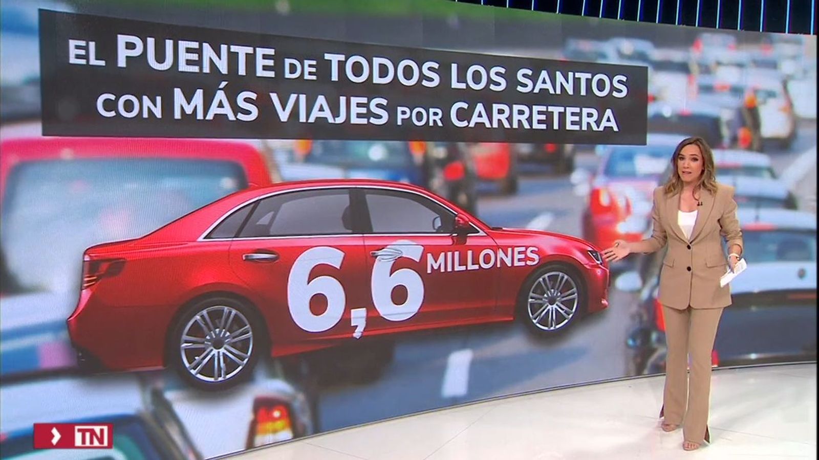 Muchos desplazamientos en el puente de Todos los Santos