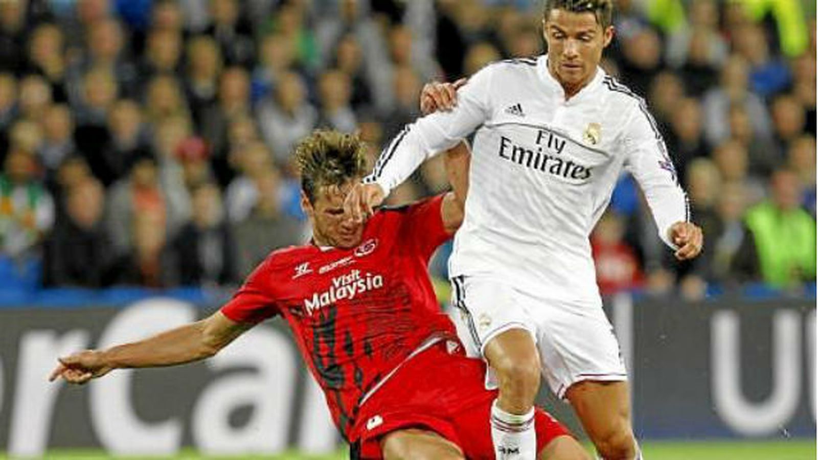 Cristiano Ronaldo ante el Sevilla
