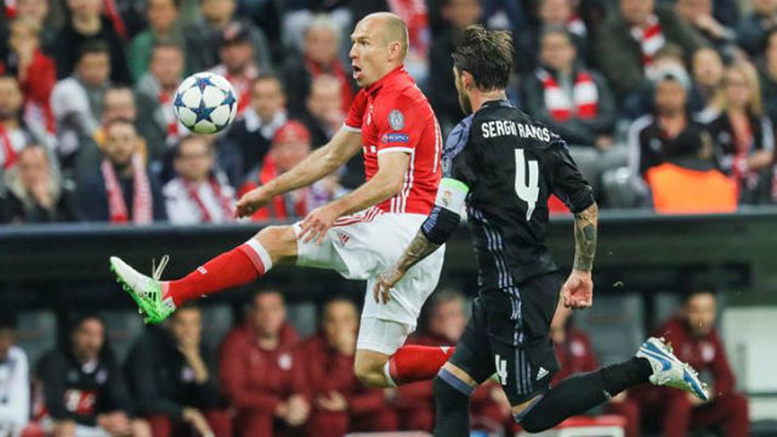 Robben y Sergio Ramos