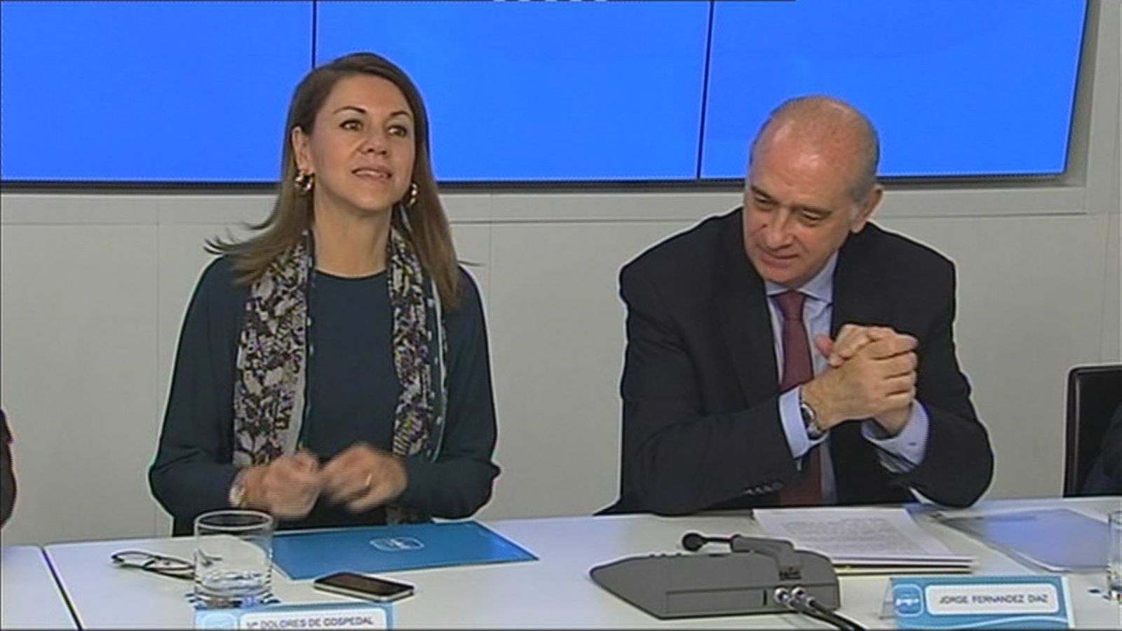 María Dolores de Cospedal y Jorge Fernández Díaz