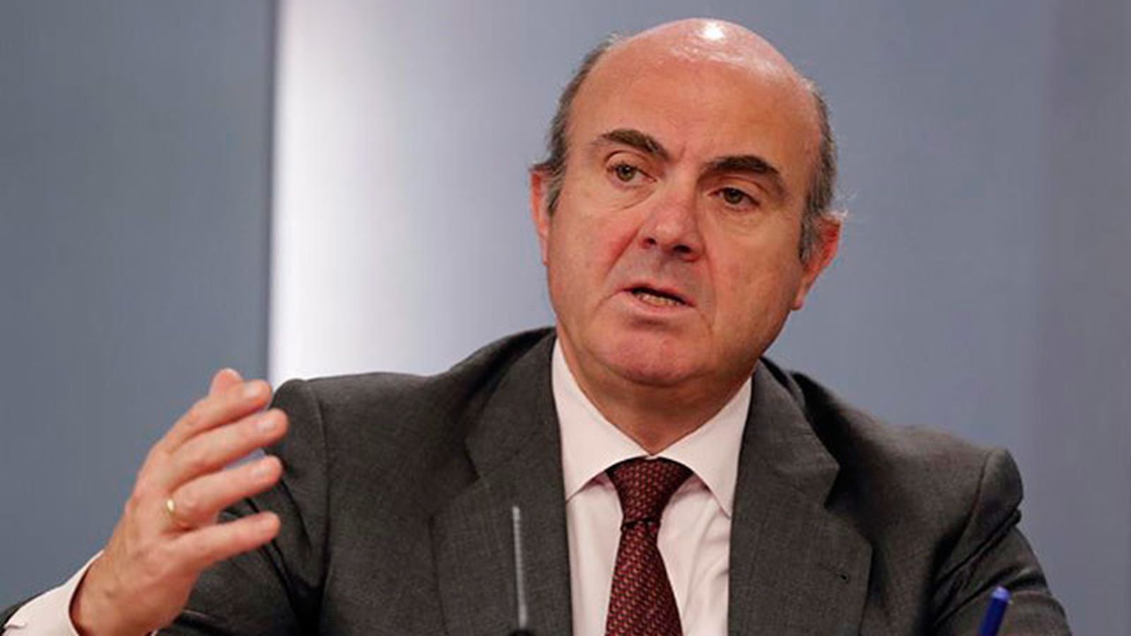 El ministro de Economía, Industria y Competitividad, Luis de Guindos