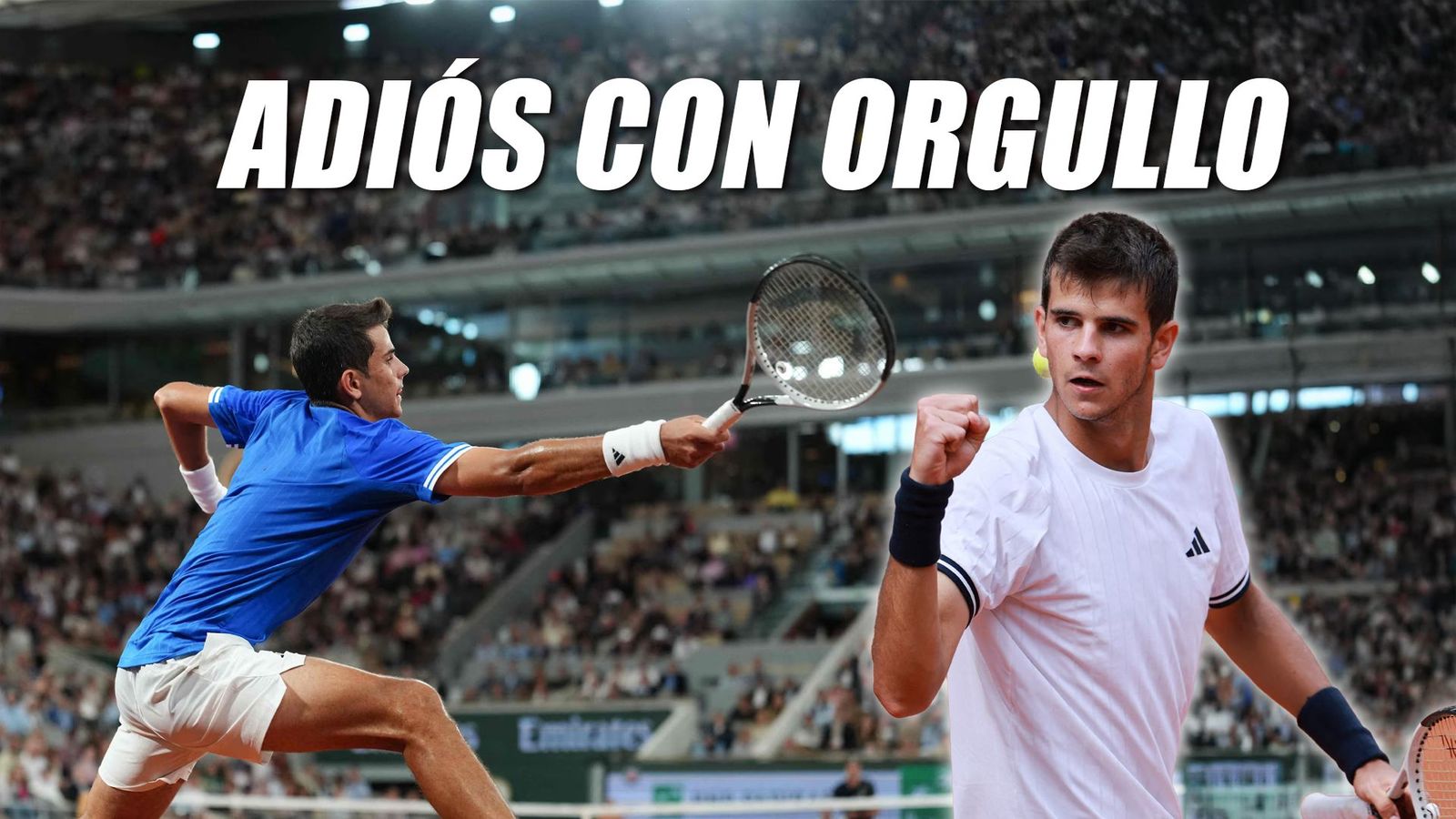 Rafa Jódar se despide de Roland Garros