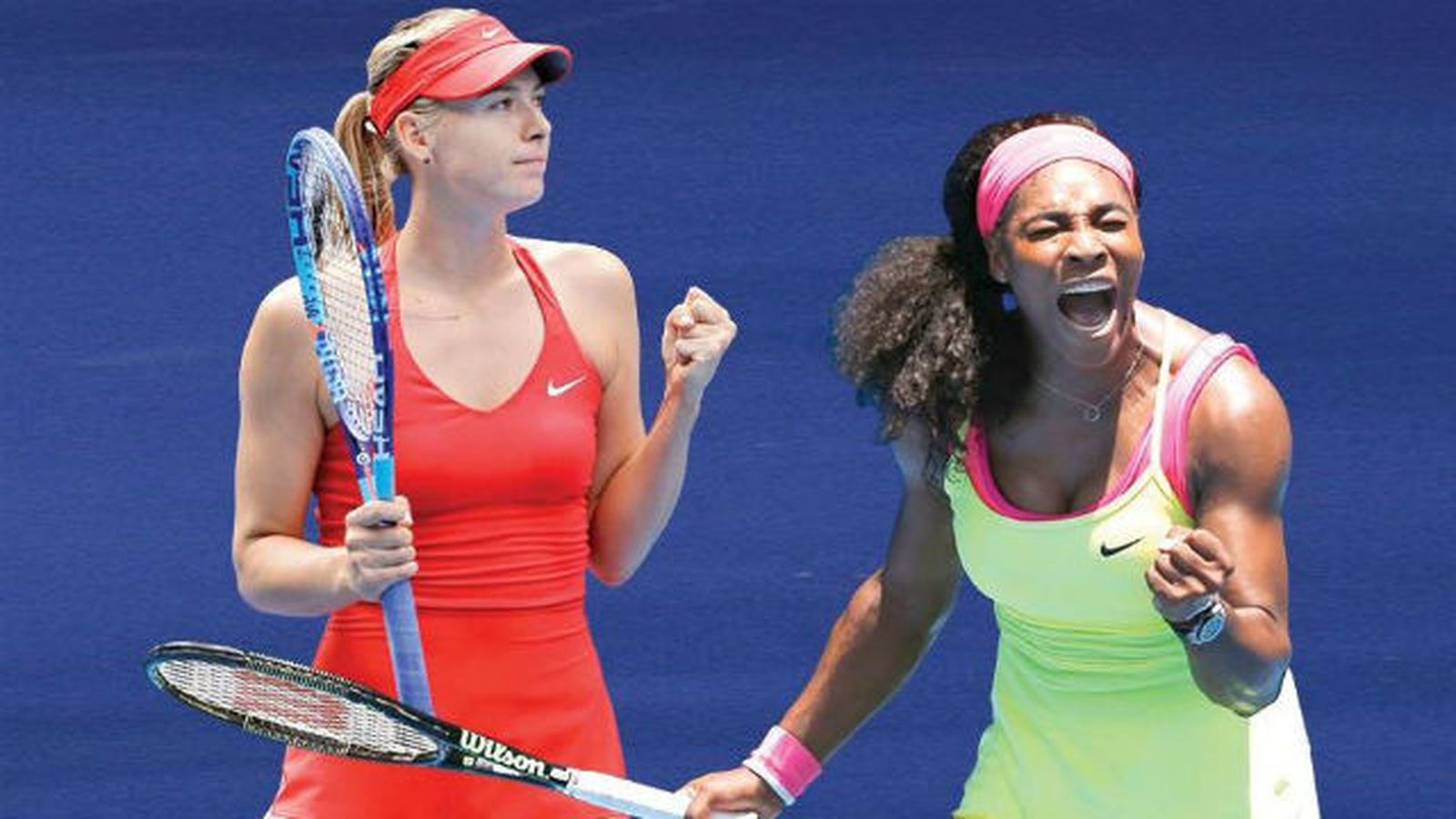 Sharapova y Serena Williams