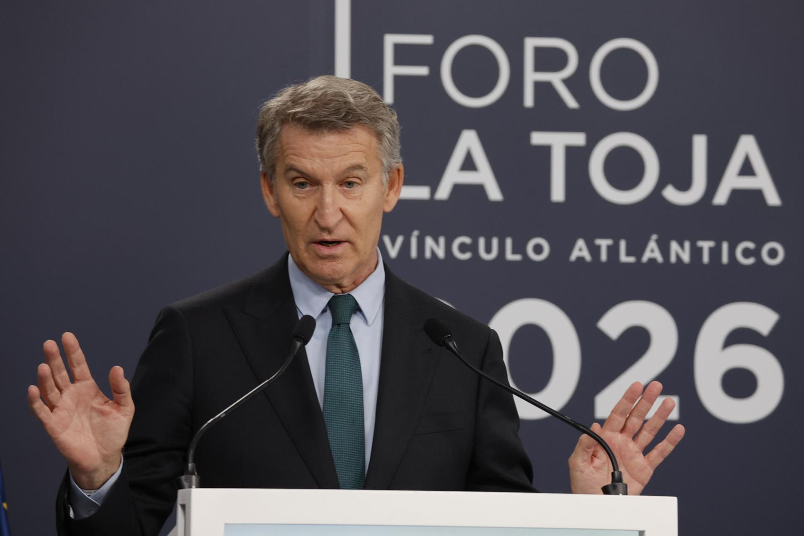 El presidente del PP, Alberto Núñez Feijóo