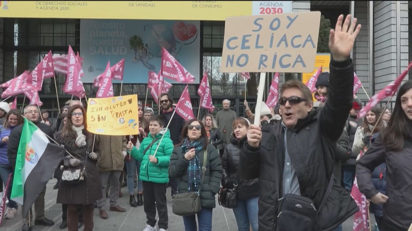 Los celiacos se manifiestan para reclamar ayudas directas para comprar productos específicos
