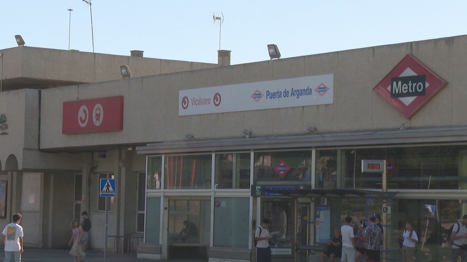 Exterior de la estación de Puerta de Arganda