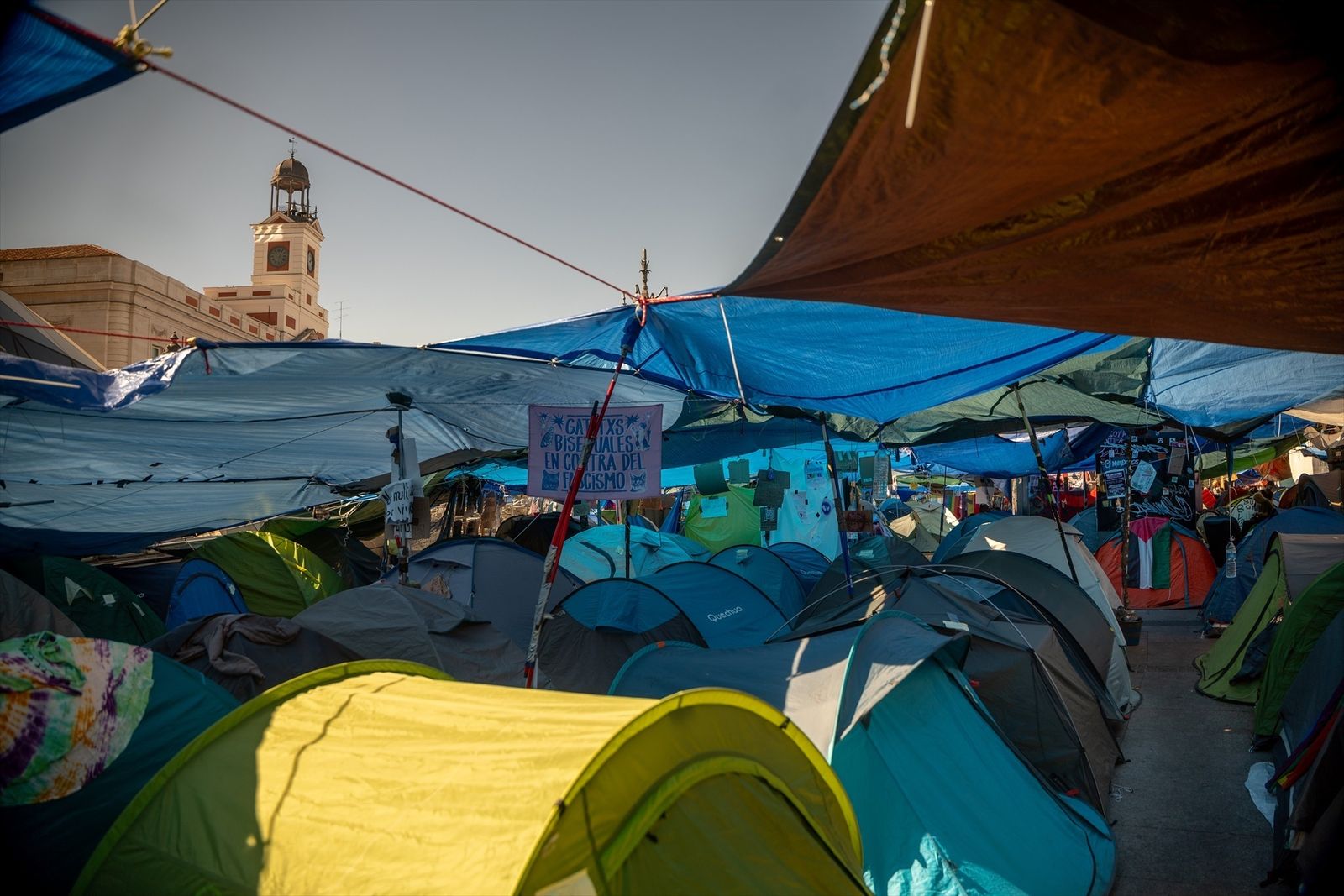 Protesta por la vivienda en Sol