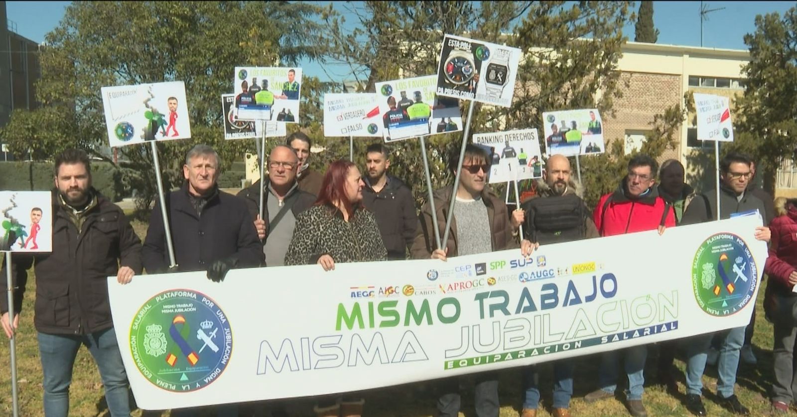Protesta  Policía y Guardia Civil