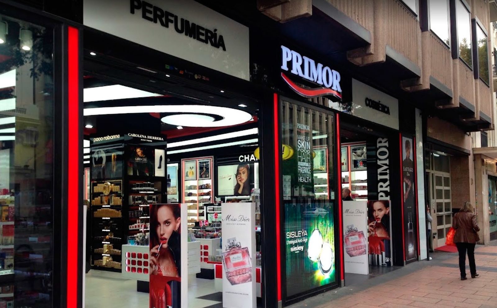 Tienda de cosméticos Primor en la calle Goya de Madrid