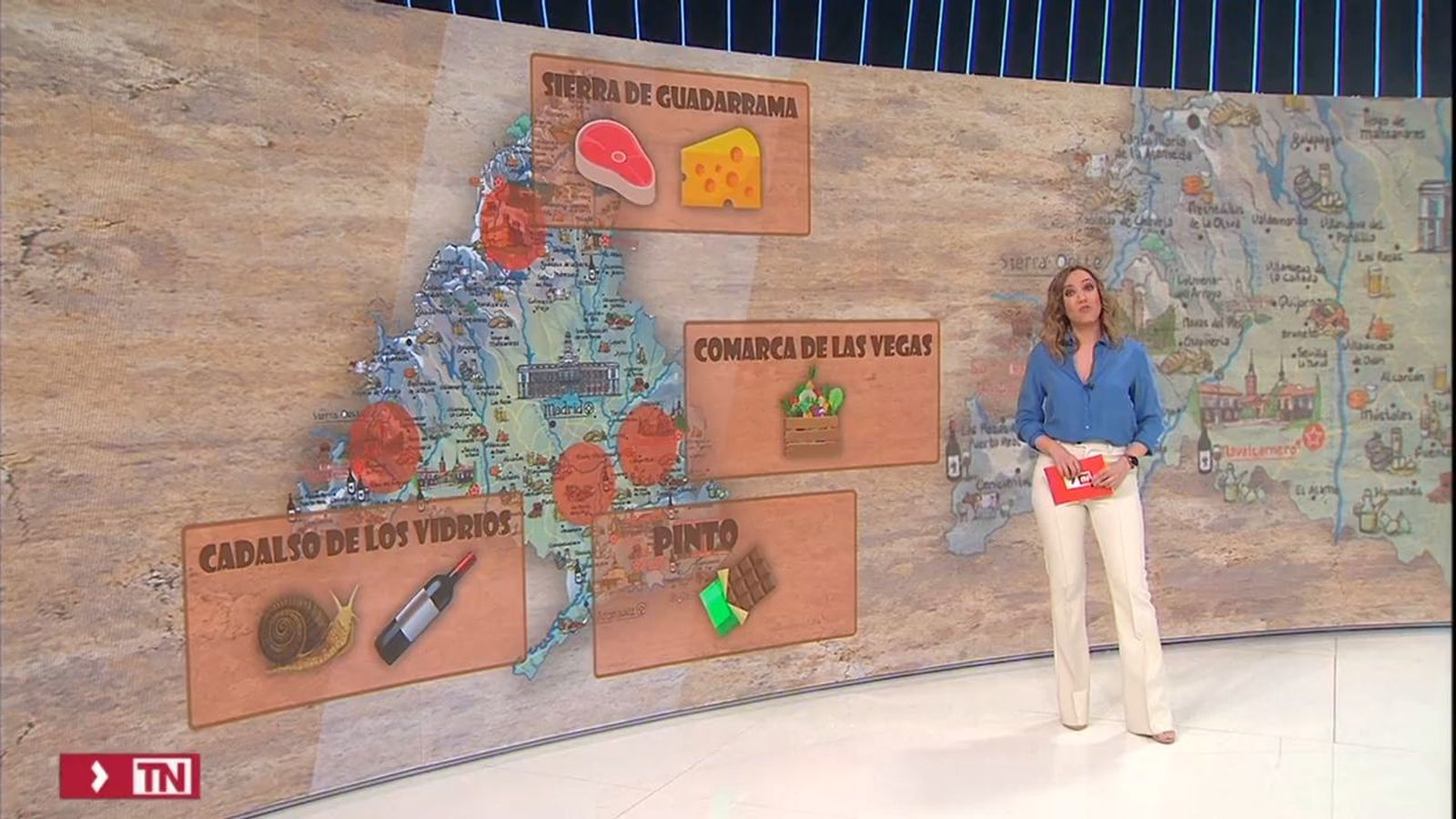 El mapa de los alimentos de Madrid