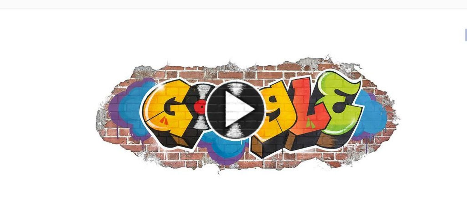Doodle dedicado al nacimiento del Hip Hop