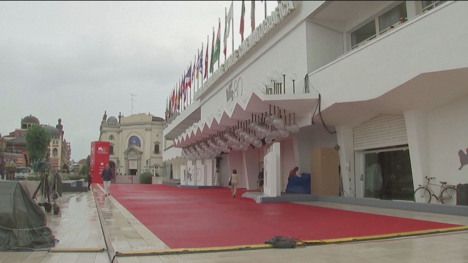 La alfombra roja de Venecia, vacía por ahora