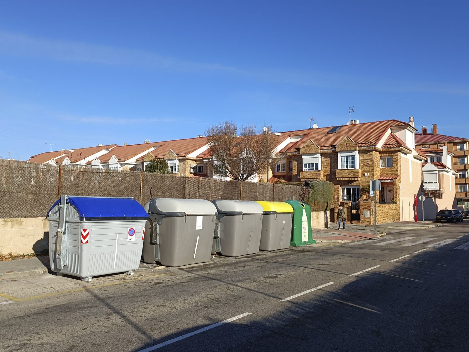 Contenedores de residuos urbanos en Leganés