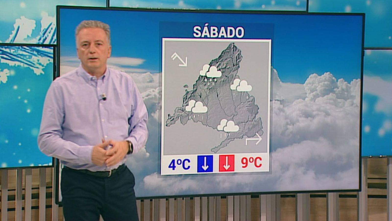 Fin de semana invernal en Madrid con viento, mucho frío, lluvia... y hasta nieve